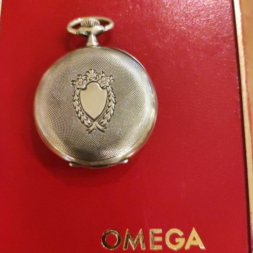 Omega pocket watch 35mm 1915 silver 0.900 like new