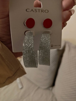 Earring set new red and silver