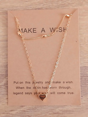 Necklace with chain in gold color new