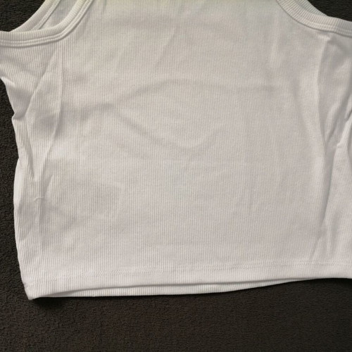 XSide women's white crop top, sizes L and XL