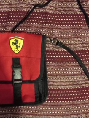 Ferrari bag new authentic, black and red