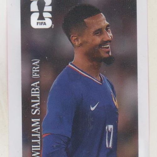 Panini FIFA World Cup 2026 William Saliba Coca Cola sticker new