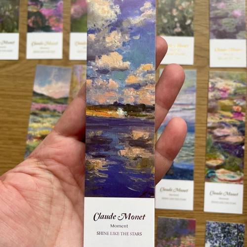 Claude Monet bookmarks brand new, set of 30 pieces