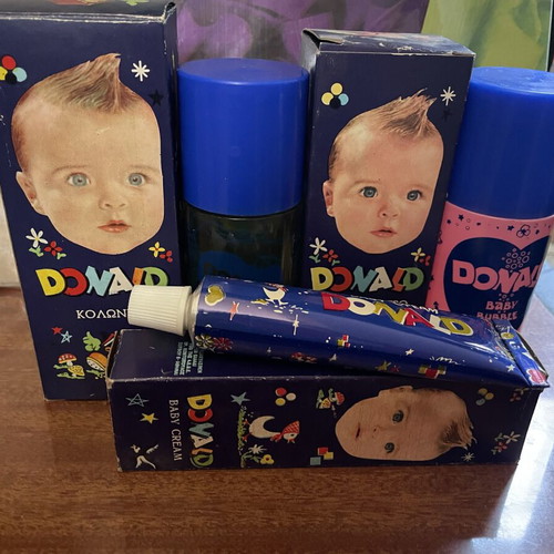 Donald baby care set new with bath foam, cologne, and cream