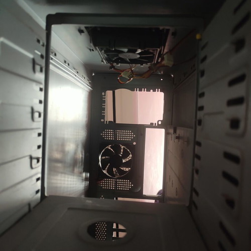 Retro PC Case with LCD Display used, Midi Tower ATX