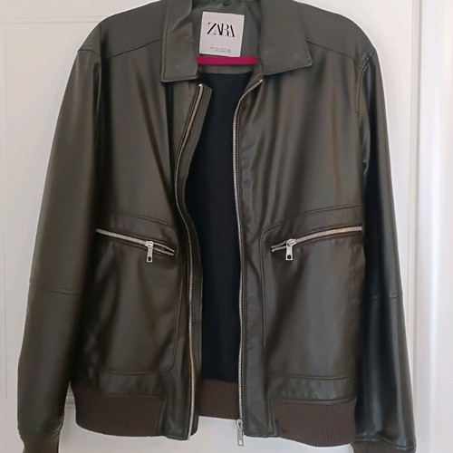 Zara jacket black Large new