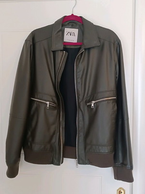 Zara jacket black Large new