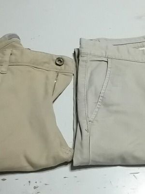 Ανδρικά παντελόνια Hm και Zara Man σαν καινούργια, μπεζ, πακέτο 2