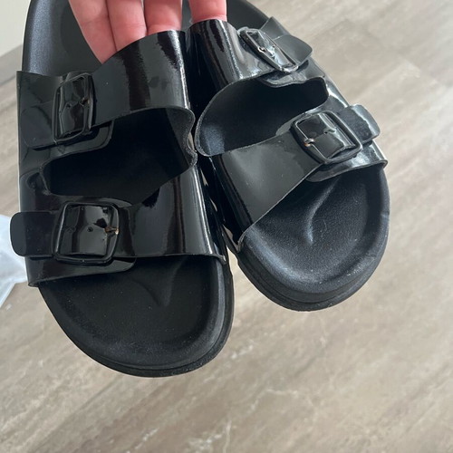 Black slippers size 41 used