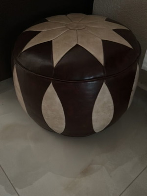 Pouf stool leather like new