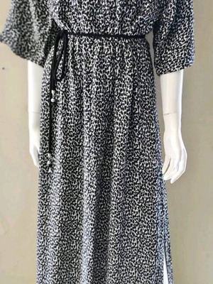 Maxi leopard dress White 22 like new, medium