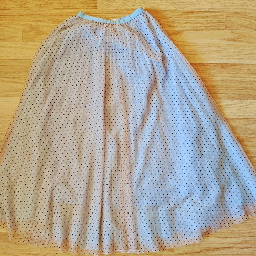 Blue Long Pleated Tulle Summer Skirt Reserved S like new