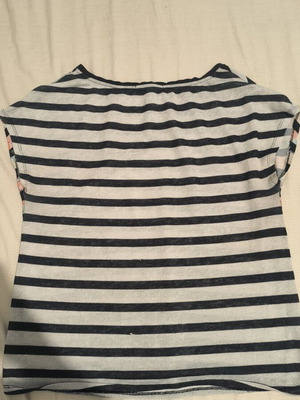 Bershka blouse black and white, size L