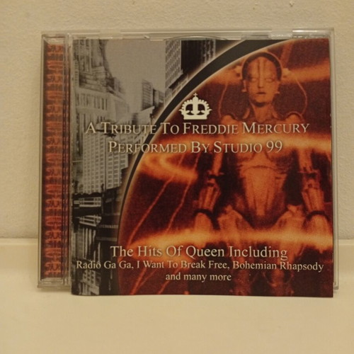 A Tribute To Freddie Mercury CD used by Studio 99, rock