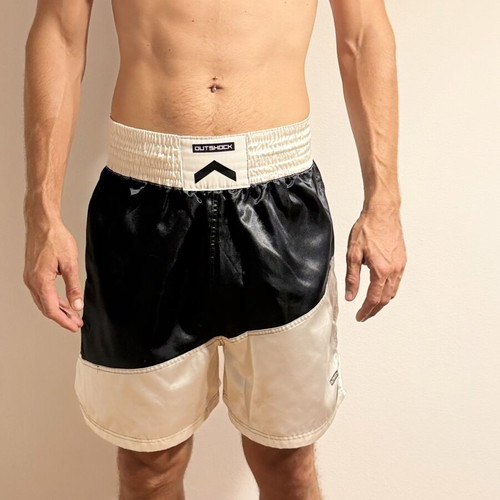 Boxing shorts satin black and white size S like new