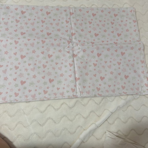 Crib sheets used, pack of 7 for girls with waterproof fitted sheet