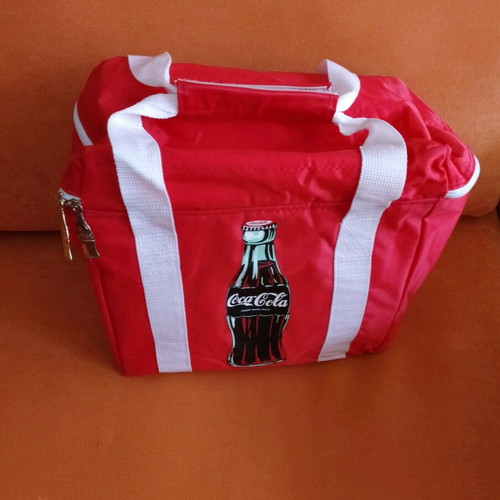 Coca Cola cooler bag used, red