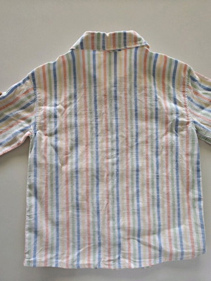 H&M baby shirt 12-18 months like new, striped pastel colors