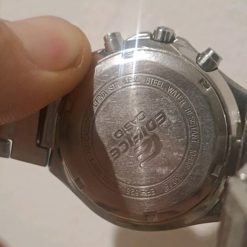 Ρολόι χειρός Casio EF-525D-1AVEF μεταχειρισμένο ασημί ανδρικό