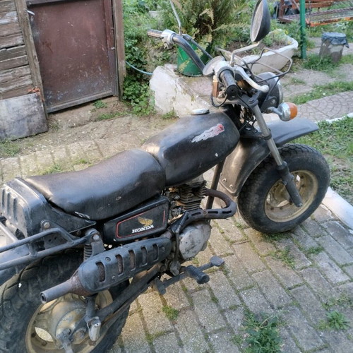 Honda CY 50 used, rare and collectible black motorcycle