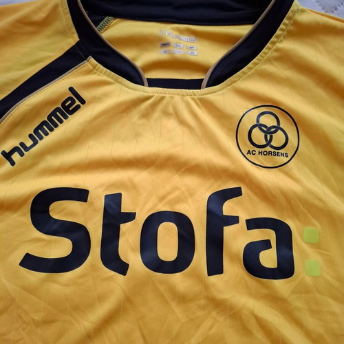 AC Horsens Home Jersey Hummel Yellow Shirt size XL like new