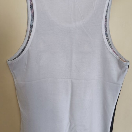 Men's colorful sleeveless shirt used, size L