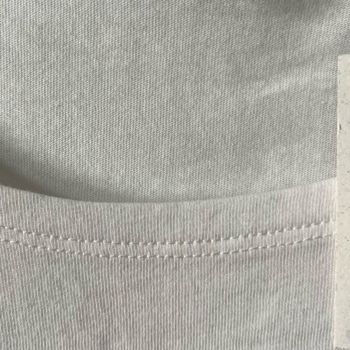 Benetton white cotton t-shirt size M like new with silver and pink print