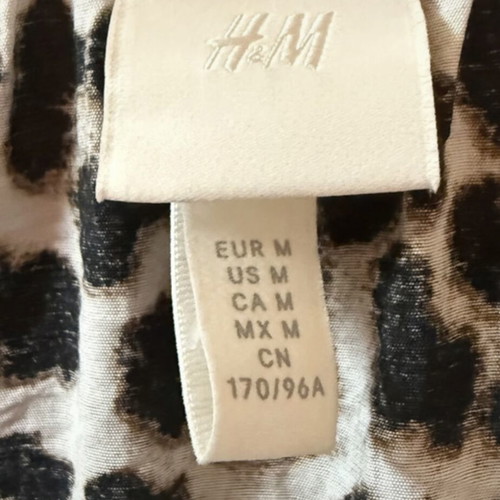 H&M leopard midi dress new, black brown beige