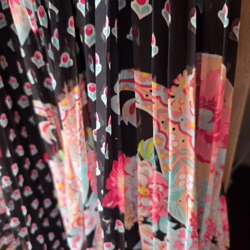 Manoush cotton dress size M like new, black multicolor