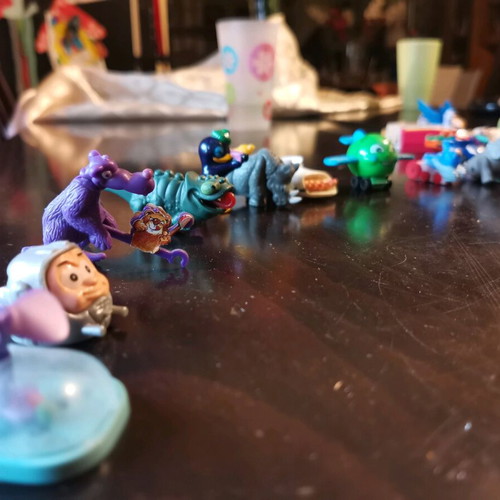 Vintage collection of 41+ used Kinder Surprise toys