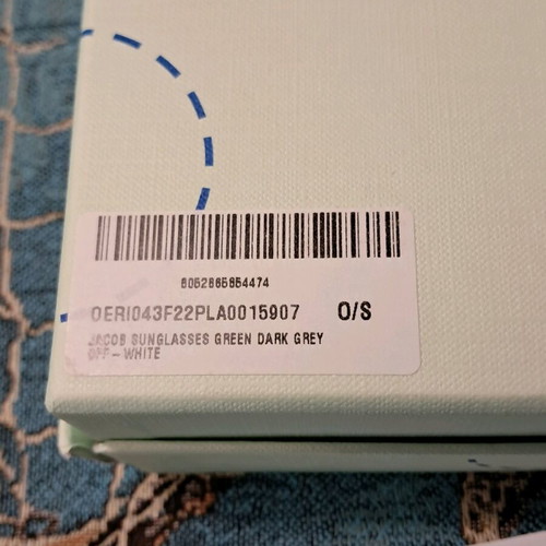Off White sunglasses new, black and green