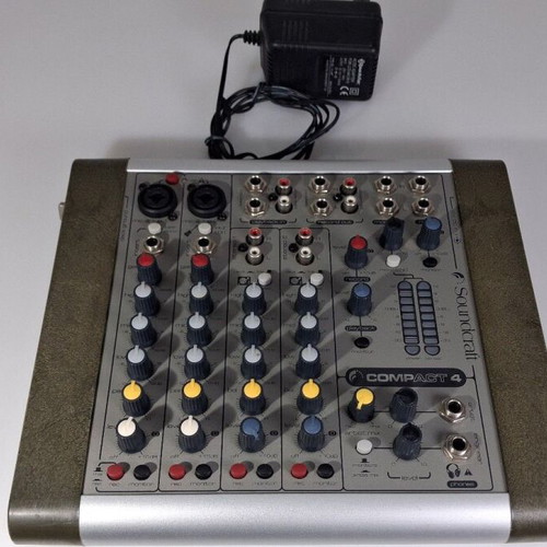 Soundcraft Compact 4 Professional Desktop Audio Mixer used
