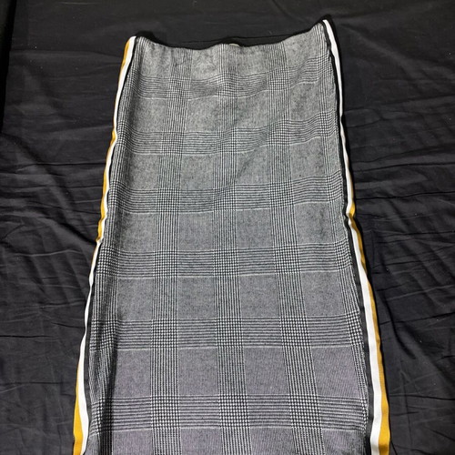 Midi skirt Zara used, size S, gray and yellow