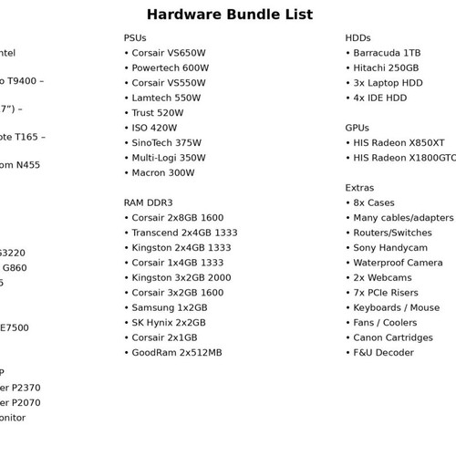Large electronic and computer equipment pack used