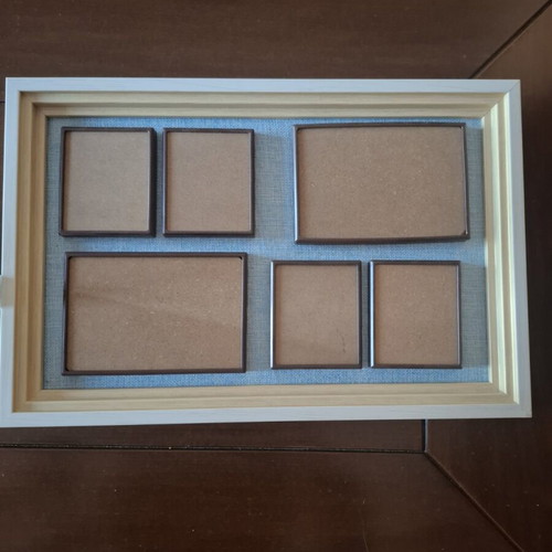 Magnetic wall photo frames 6 slots new, set of 2