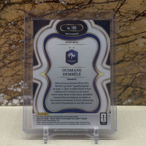 Panini Select 2025-26 Ousmane Dembele Mezzanine Silver Prizm soccer card