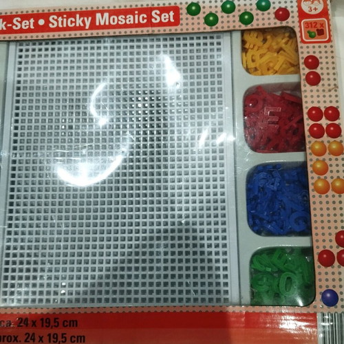 Sticky Mosaic Set for Creating Patterns and Words like New