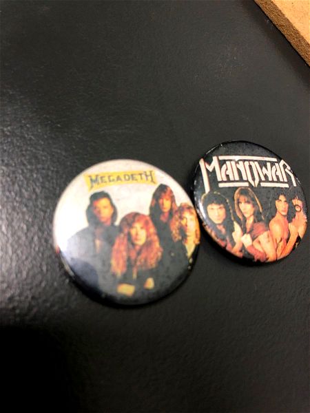 manOWAR-MEGADEATH. 2 heavy metal konkardes 80s