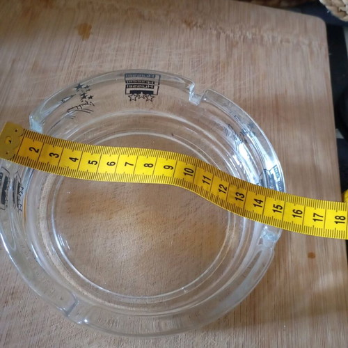 Large ashtray like new, thick glass, German brand