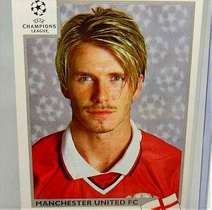 Αυτοκόλλητο DAVID BECKHAM Rookie Manchester United Champions League panini 1999/00 #129