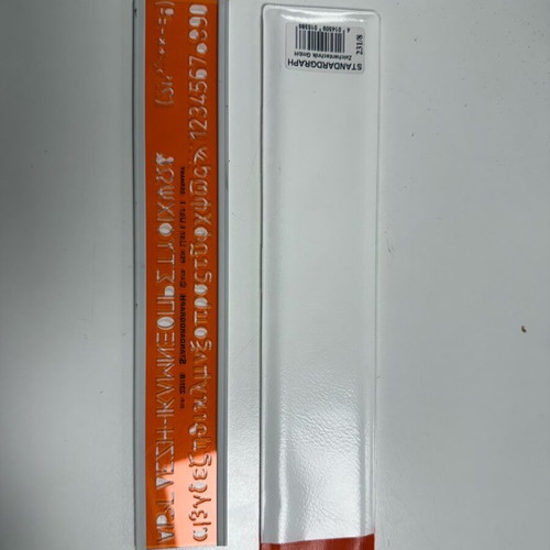 StandardGraph stencil for Greek alphabet and numbers, brand new