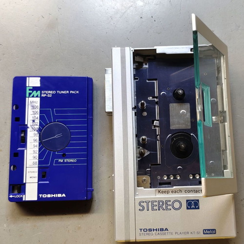 Toshiba KT-S1 Walkman cassette player with FM radio used