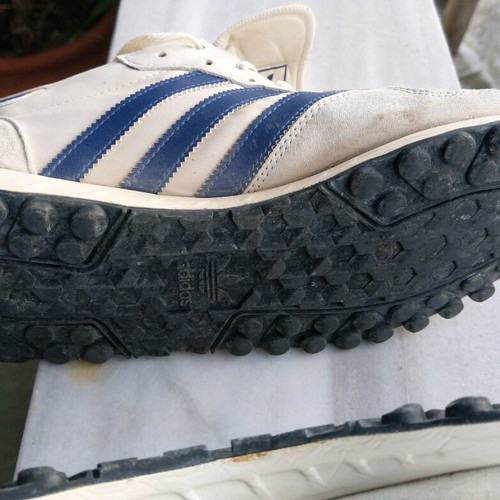 Adidas TRX used men's athletic shoes size 46.5 white and blue