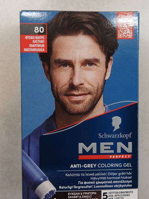 Schwarzkopf Men Perfect τζελ βαφής κατά των γκρίζων 80