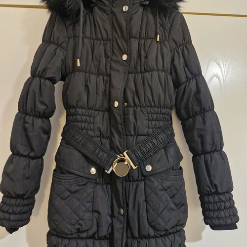 Waterproof jacket like new, black, with detachable hood, size M/L