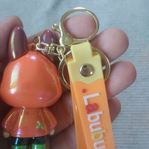 Labubu keychain new, orange