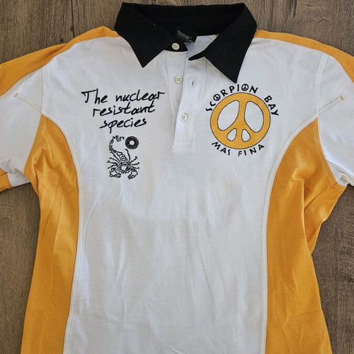 Vintage Scorpion Bay Polo Shirt size M like new, Y2K surf style
