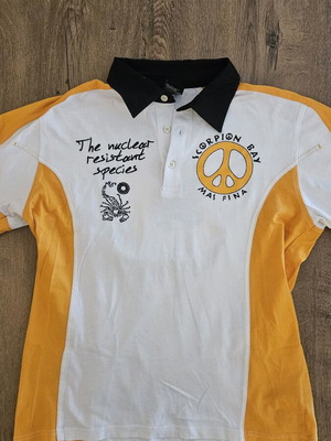 Vintage Scorpion Bay Polo Shirt size M like new, Y2K surf style