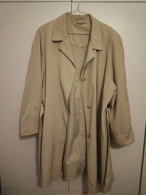 Topline oversized trench coat with shoulder pads like new, beige