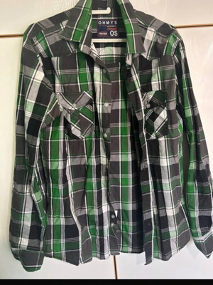 Plaid shirt used, size XL, 100% cotton multicolor